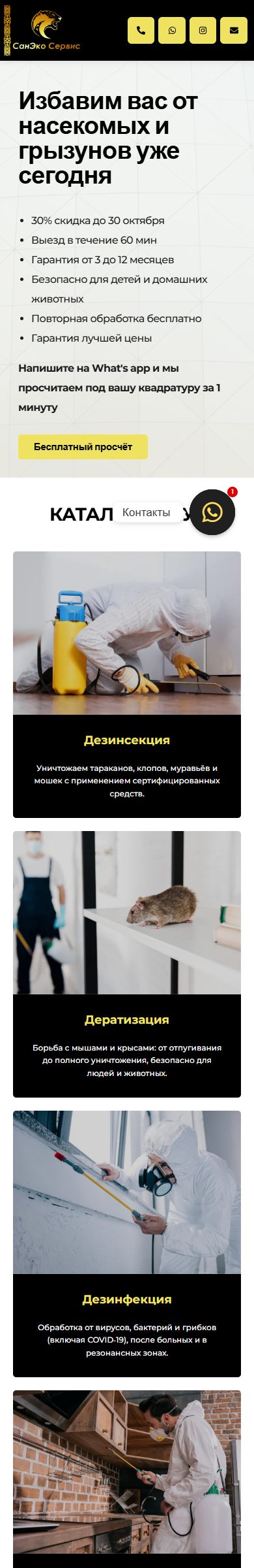 SanEcoService - mobile version