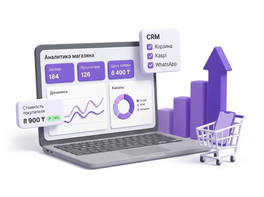 Аналитика заявок интернет-магазина: каналы, CRM и стоимость клиента