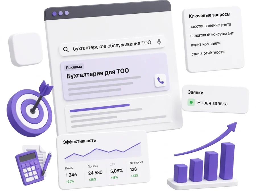 Реклама консалтинговой компании в поиске: ключевые запросы и заявки