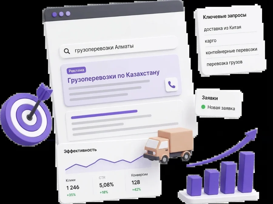 Реклама логистической компании в поиске: ключевые запросы и заявки