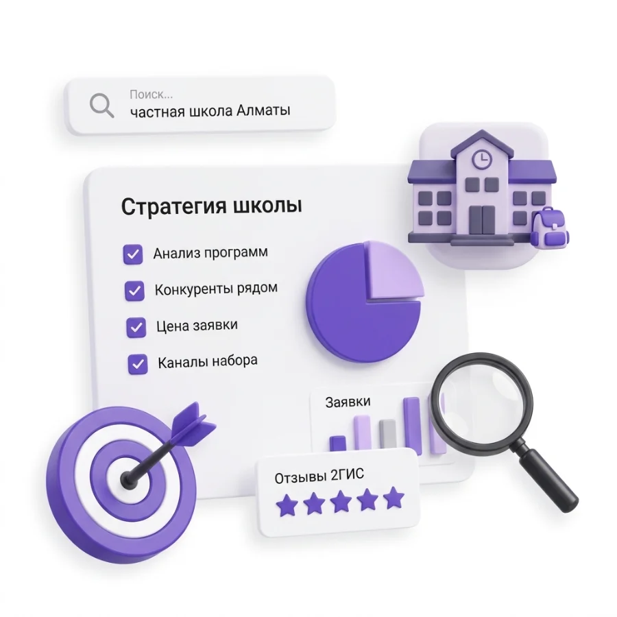Стратегия продвижения частной школы: анализ конкурентов и отзывы 2ГИС