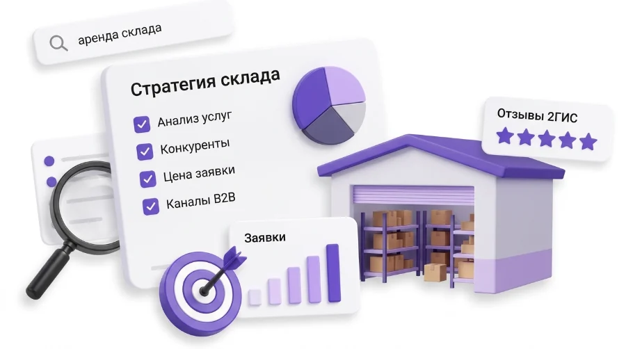 Стратегия продвижения склада и фулфилмента: анализ конкурентов и отзывы 2ГИС