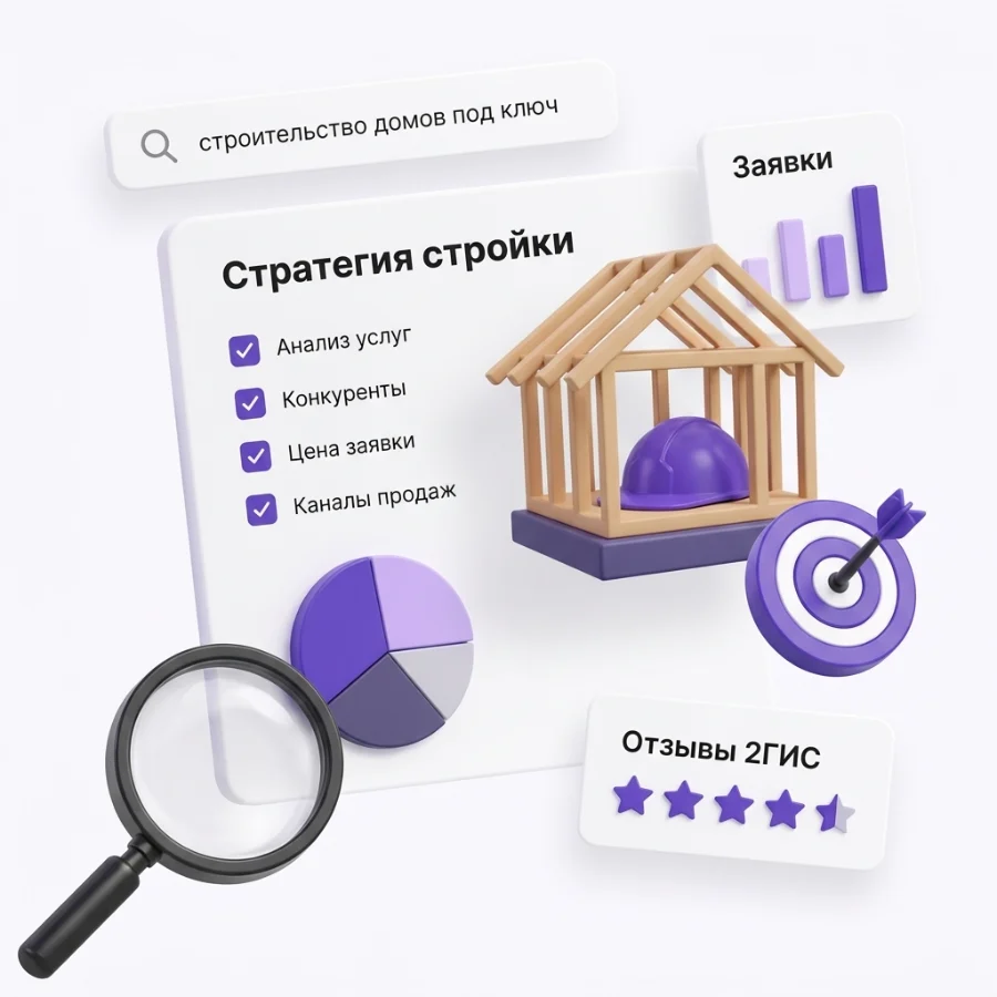 Стратегия продвижения строительной компании: анализ конкурентов и отзывы 2ГИС